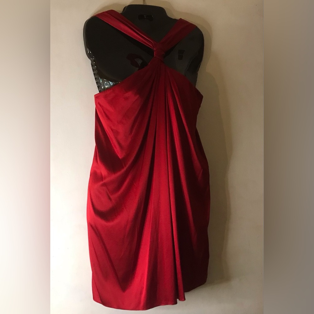 NWT, Gorgeous Banana Republic 100% Silk Mini Dress, Size: 4P, Color: RED